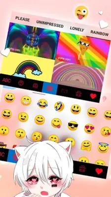 Cute Cat Boy Theme android App screenshot 0